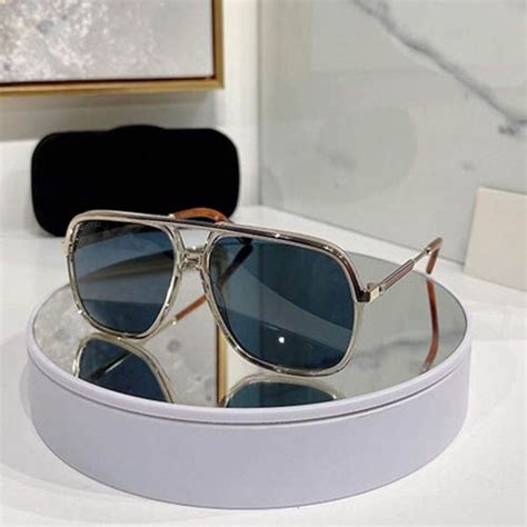 Gucci Blue Rectangular Unisex Sunglasses GG0200S 